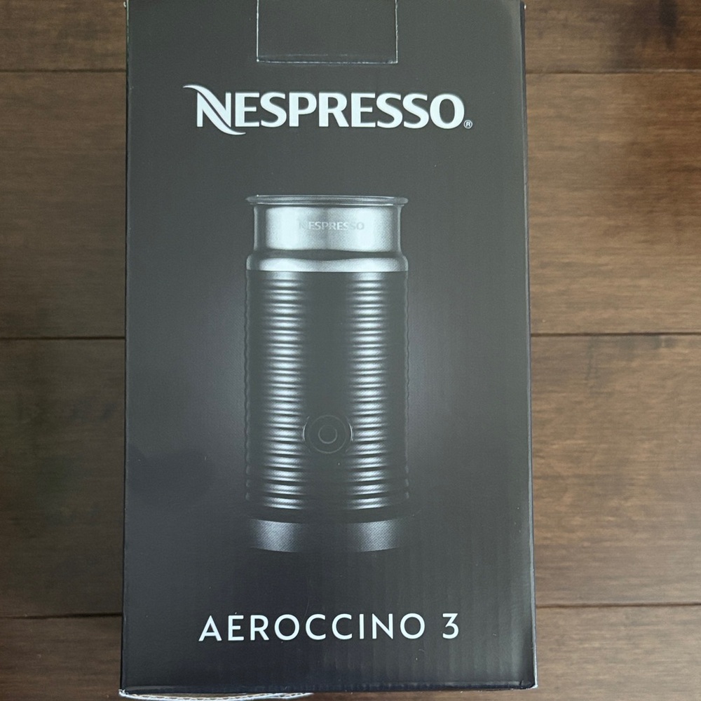 Brand New Nespresso Aeroccino 3 Frother - Black
